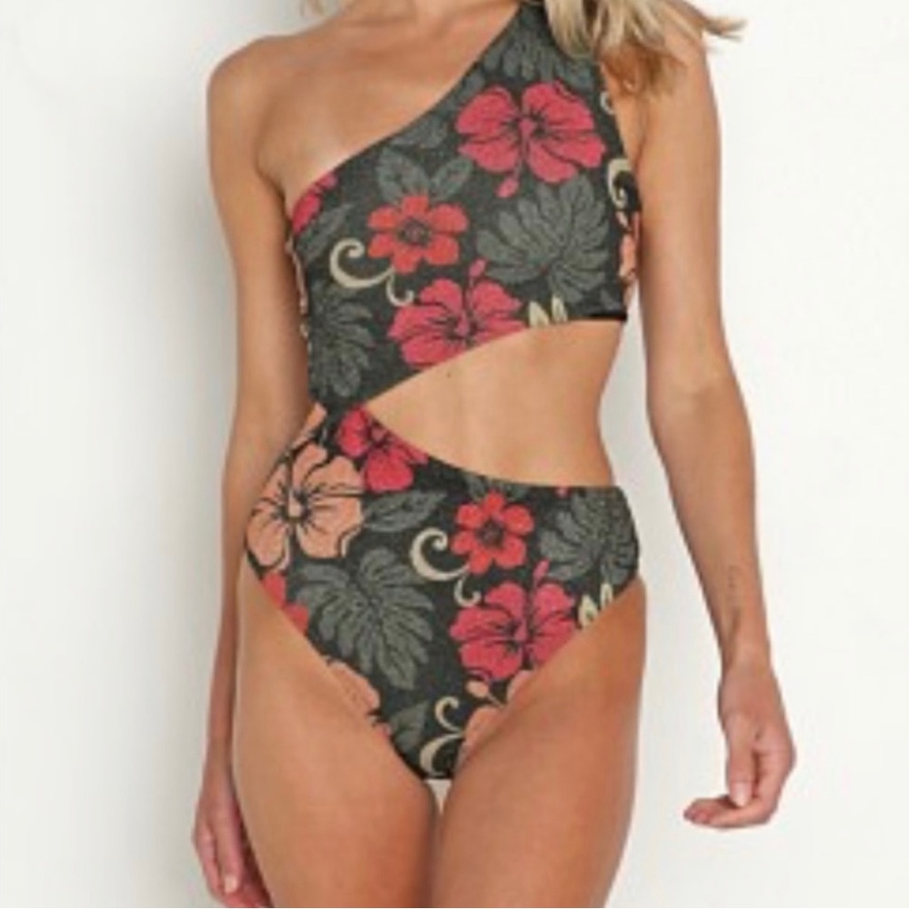 Beach Riot Celine One Piece Honolulu Hibiscus Bathing Suit